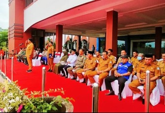 Pemkab Bintan saat Gelar Apel Kesiapsiagaan Bencana Alam 