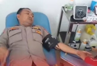 Komunitas Darahku Polres Kaur Donor Darah