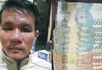 Tersangka dan barang bukti saat diamankan
