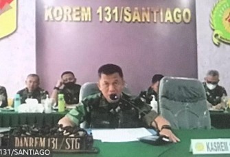 Danrem saat memberikan arahannya