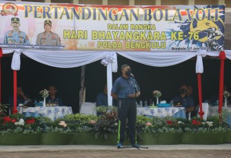 Wakapolda saat menyampaikan kata sambutan