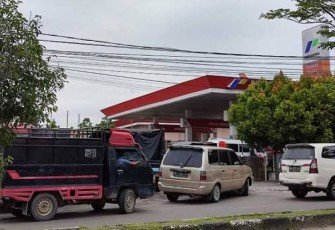 TKP (SPBU Kembang Seri Kecamatan Talang Empat, Kabupaten Bengkulu Tengah).