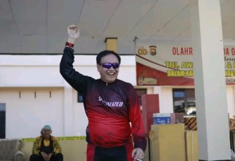 Ketua DPRD Bengkulu Selatan saat Ikuti Fun Bike Dalam Rangka Hari Bhayangkara