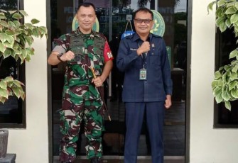 Dandim bersama Ketua Pengadilan Negeri Kota Palangka Raya 
