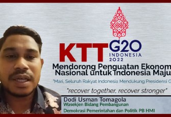 Dodi Usman Tomagola, Wasekjen Bidang Pembangunan, Demokrasi Pemerintahan dan Politik PB HMI