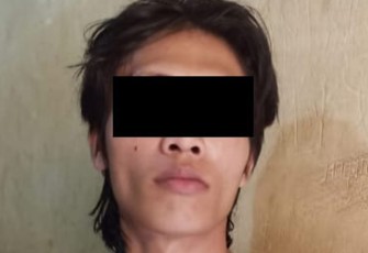 Tersangka saat diamankan