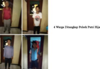 4 orang saat diamankan