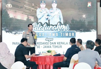 Kapolda Jatim Irjen Pol Toni Harmanto saat memberikan sambutan