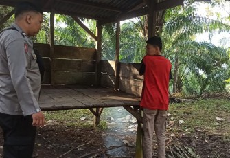 Polisi saat Olah TKP 