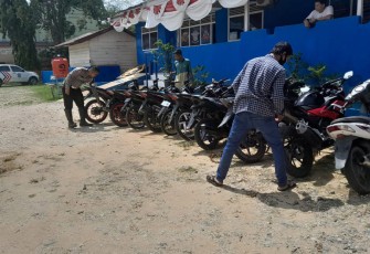 Satlantas Polres Aceh Timur Menindak Tegas Knalpot Brong