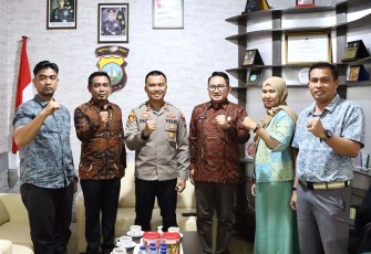 Kapolres Lingga Terima Kunjungan Silaturahmi Bawaslu 