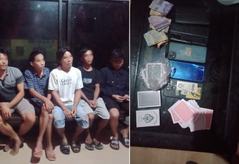 Tersangka dan barang bukti saat diamankan