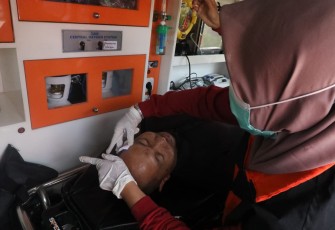 BNPB Simulasikan Penanganan korban Kebakaran 