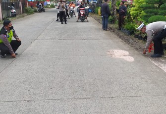 Polisi saat Olah TKP 
