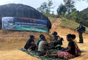 Pos Malagayneri saat Beri Pelayanan Kesehatan kepada Masyarakat Pegunungan Tengah