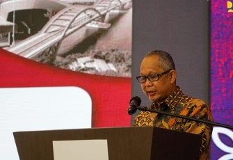 DirJen Pembiayaan Infrastruktur Pekerjaan Umum dan Perumahan Herry Trisaputra Zuna pada The World Bank Urban-20 Mayor Summit Side Event, Selasa (30/8/2022). 