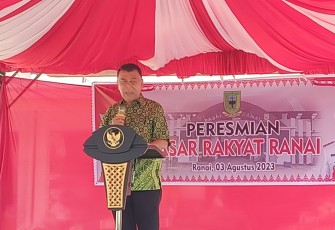 Bupati Natuna Wan Siswandi Resmikan Pasar Rakyat Ranai 