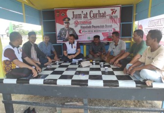 Kapolsek Peureulak Barat Beri Pesan Kamtibmas Kepada Warga Beusa Seberang