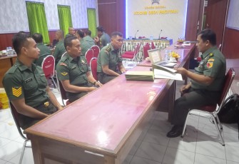 Kodim 0801/Pacitan Menerima Kunjungan Tim Curent Audit Itdam V/Brawijaya