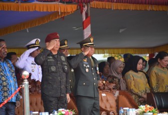Dandim 1710/Mimika saat Ikuti Upacara HUT Ke-78 TNI Tahun 2023