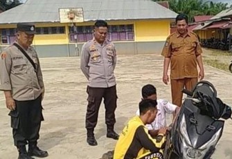Polsek Mukomuko Selatan saat Temukan 21 Knalpot Brong