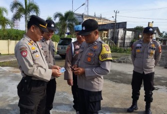 Polsek Belitang Tiga saat Gaktibplin
