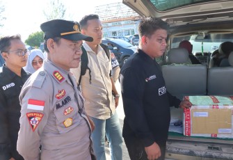 Polres Natuna Lakukan Pengamanan dan Kawal Logistik Pemilu 2024