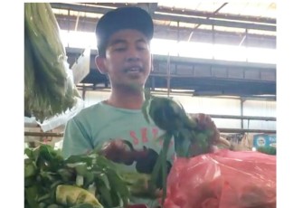Foto Display: @chawrelia, pedagang adit sang penjual sayur di Pasar Modern, BSD. Tanggerang
