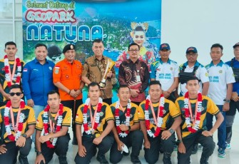 Bupati Natuna Apresiasi Putra Daerah Peringkat Pertama Jambore SAR Nasional 2023
