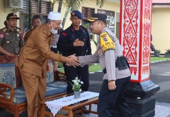 Bupati Pasaman Barat Hadiri Apel Patroli Gabungan Operasi Mantap Brata 2023-2024