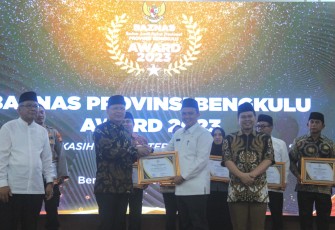 Gubernur Bengkulu Rohidin Mersyah Hadir Dalam Peringatan HUT Baznas ke-22