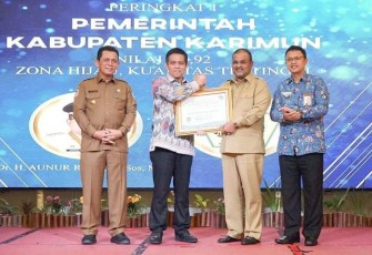 Pemkab Karimun saat Raih Peringkat 1 Pada Penghargaan PKSPP Tahun 2022