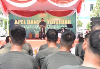  Pangdam Jaya/Jayakarta Mayjen TNI Mohamad Hasan Tutup Apel Dansat TNI AD Tersebar Kodam Jaya/Jayakarta TA 2023
