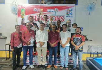 Turnamen Open Cup Biliyard Tahun 2023 ditutup Bupati Natuna 