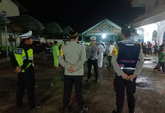Personel Polres Bintan Lakukan Pengamanan Penyambutan Tahun Baru Islam 1445H di Kabupaten Bintan
