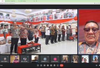Wali Kota Bitung Maurits Mantiri Buka Kegiatan Rembuk Stunting Via Zoom