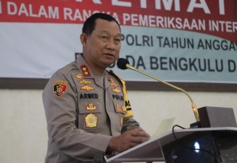 Kapolda Bengkulu Irjen Pol Drs. Armed Wijaya M.H