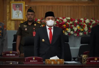 Bupati Zahir saat Hadiri Pengambilan Sumpah Jabatan PAW Anggota DPRD Batu Bara