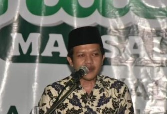 Wakil Bupati Trenggalek, Syah Muhamad Natanegara, saat menghadiri bimbingan manasik haji, di Hall Majapahit Hotel Hayam Wuruk Kabupaten Trenggalek