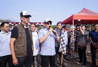 Bamsoet saat menyaksikan Kejurnas IOF National Championship Racing Adventure 2023 round 5 di Sirkuit Gunung Anyar Turi Sleman, Yogyakarta, Minggu (27/8/23).
