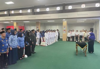 Wali Kota Rahma saat Lantik 104 Pejabat di Lingkungan Pemko Tanjungpinang 