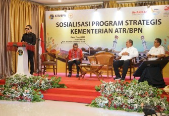 Wakil Bupati Asahan Hadiri Sosialisasi Program Strategis Kementerian ATR/BPN
