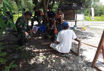 Babinsa Koramil Kurun Anjangsana dan Komsos Dengan Warga Binaan