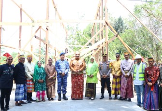 Danlanud Sultan Hasanuddin Hadiri Upacara Adat Pembangunan Saoraja Karaeng Loe Maros