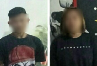 Kedua tersangka kasus penganiyaan disalah satu cafe di kota Bitung dan sempat viral di media sosial Facebook