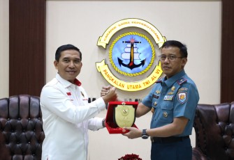 Danlantamal VI Makassar Terima Kunjungan Kerja Tim Kemenko Polhukam