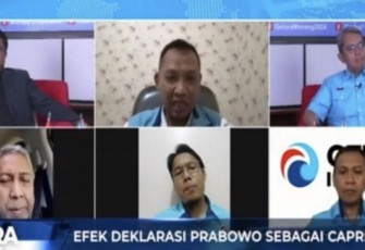 Gelora Talks bertajuk “Efek Deklarasi Prabowo sebagai Capres Gelora”, Rabu (13/9/2023). 