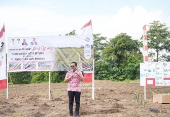 Walikota Bitung saat memberikan sambutan