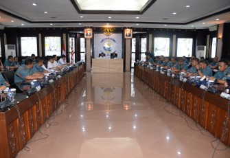 Wadan Lantamal V Menghadiri Entry Meeting BPK RI Mengenai Pemeriksaan Kinerja Opskamla