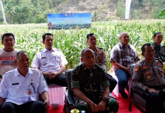 Kodim 0801/Pacitan Mengikuti Kegiatan Gerakan Ketahanan Pangan Oleh Wakil Presiden RI Melalui Vidcon